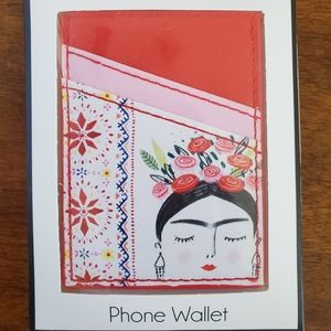 Frida Kahlo Adhesive Phone Wallet